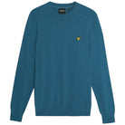 Lyle & Scott pullover merino blu acqua KN2110VC Maglieria Lyle & Scott