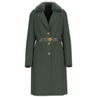 Guess cappotto verde con cintura NEW PATRICE W5BL25W2672A81B Guess