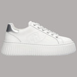 Sneaker Liu Jo bianche con maxi logo e suola platform strutturata