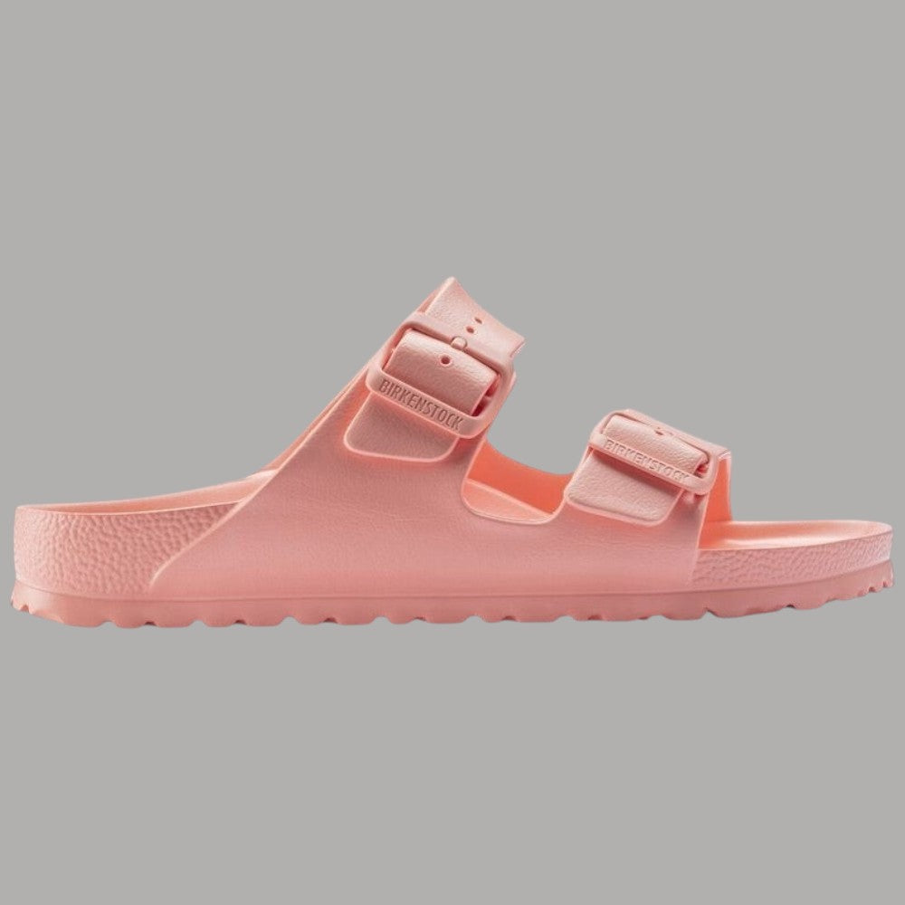 Birkenstock Ciabatte Arizona Eva donna Narrow Fit rosa chiaro texture leggerissima ammortizzanti vista laterale