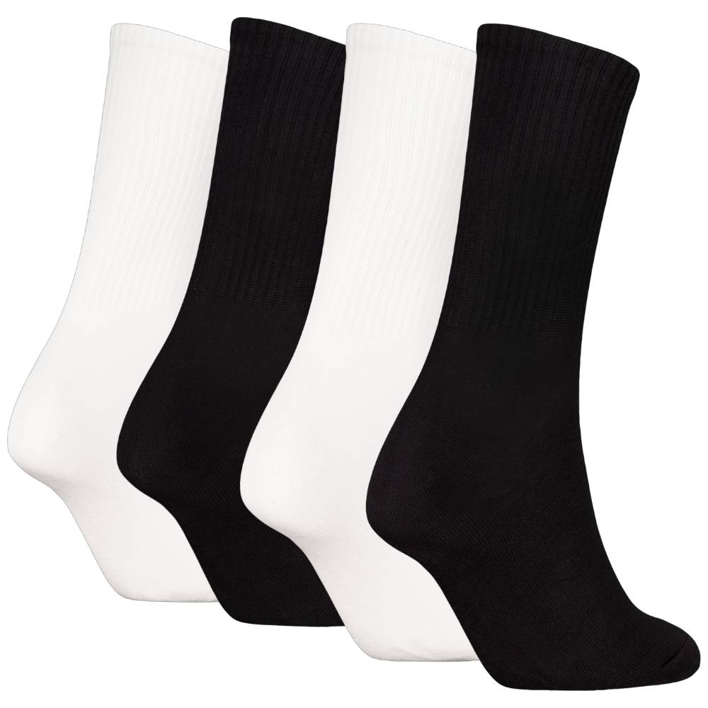 Calvin Klein donna pack 4 calze nere bianche 701235384001801 Calzini Calvin Klein