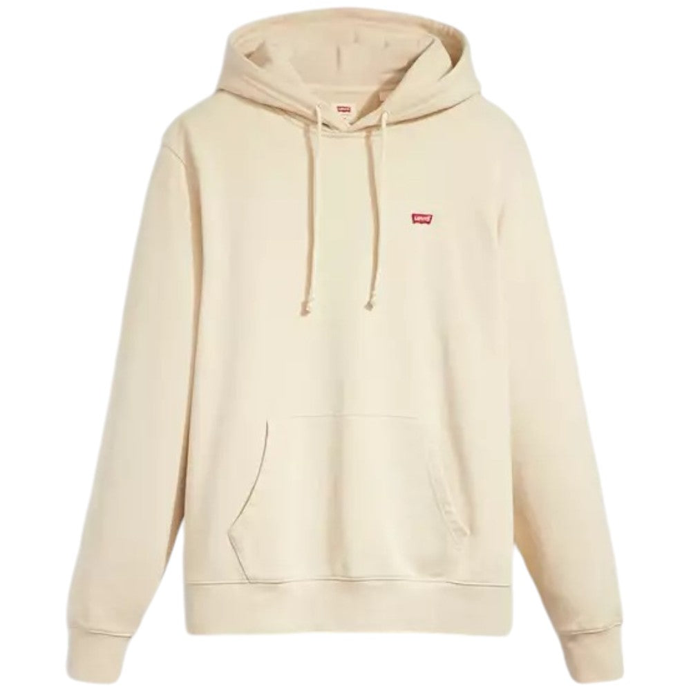 Levi's felpa con cappuccio beige logo piccolo 34581-0039 Felpe LEVI'S