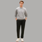Pantalone jogger blu navy Tommy Hilfiger con bandierina ricamata