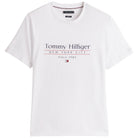 Tommy Hilfiger t-shirt bianca con stampa MW0MW38621YBR T-shirt Tommy Hilfiger