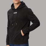 Calvin Klein felpa cappuccio nera con logo centrale LV04RG276G