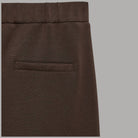 Pantaloni wide leg Vero Moda Bellis color marrone con texture satinata e vita alta