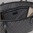 Liu Jo tote media in tessuto jacquard con dettagli neri e logo interno