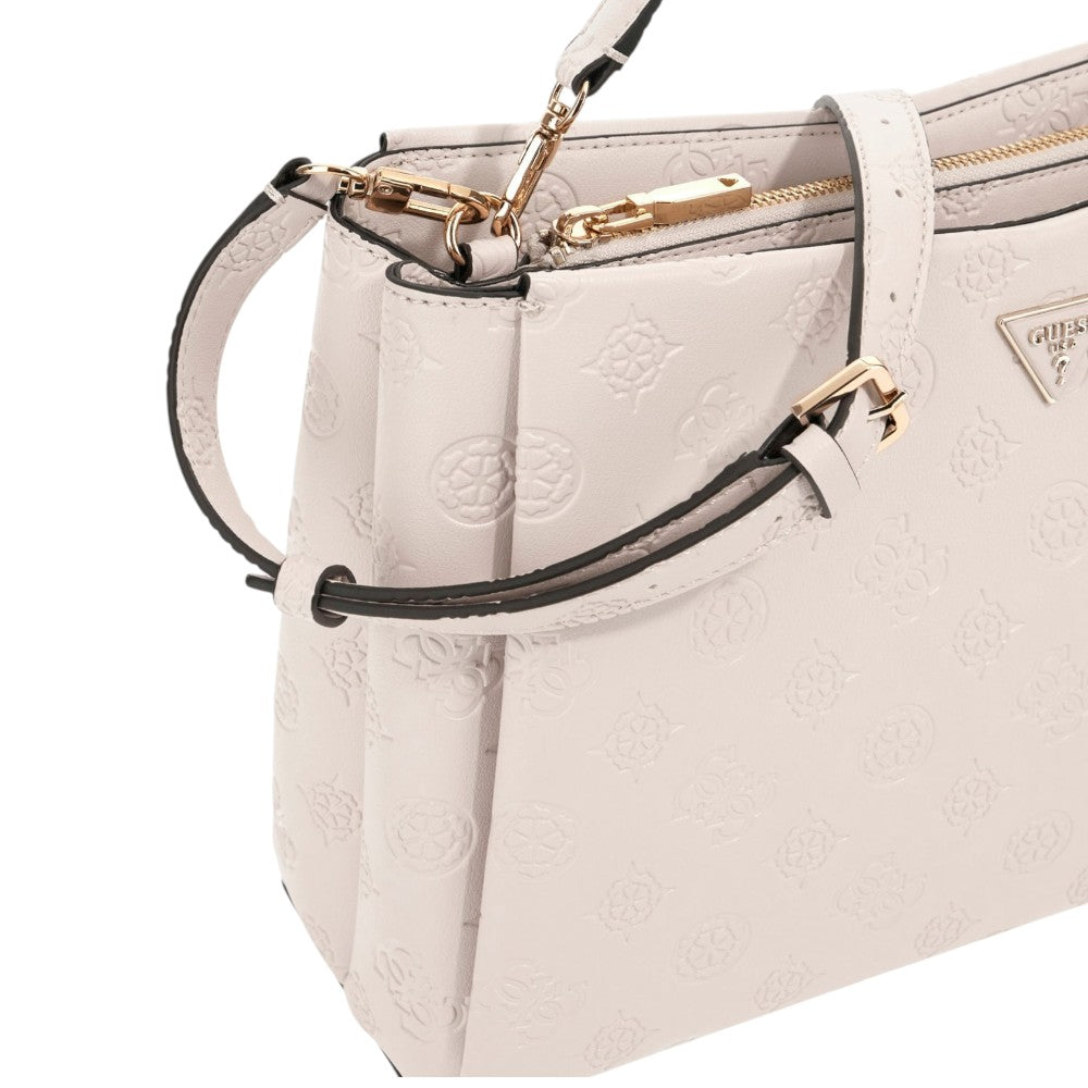 Guess borsa a mano crema 4G Logo peony TISHA HWPD7764070STL Borse Guess