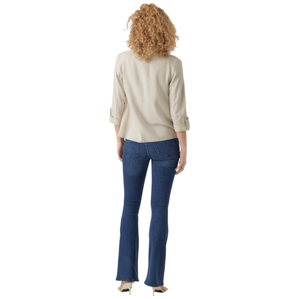 Vero Moda giacca blazer in lino beige chiaro Jesmilo 10279700 Giacche Vero Moda
