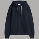 Felpa con cappuccio e zip Tommy Hilfiger con logo piccolo