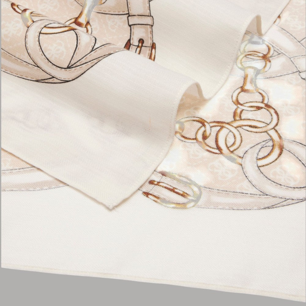 Guess sciarpa avorio 130x130 NOELLE AW5412 POL03 IVO - Prodotti di Classe