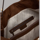 Borsa grande Liu Jo hobo con borchie in pelle marrone e dettaglio con borse interne