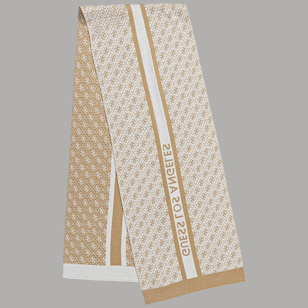 Guess sciarpa beige da donna logo 4G W4BZ22 Z3JD2 FNI4 - Prodotti di Classe
