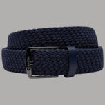 Calvin Klein cintura da uomo elasticizzata e intrecciata blu con logo sul fermaglio