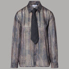 Camicia Liu Jo a stampa digitale con cravatta abbinata, vista frontale