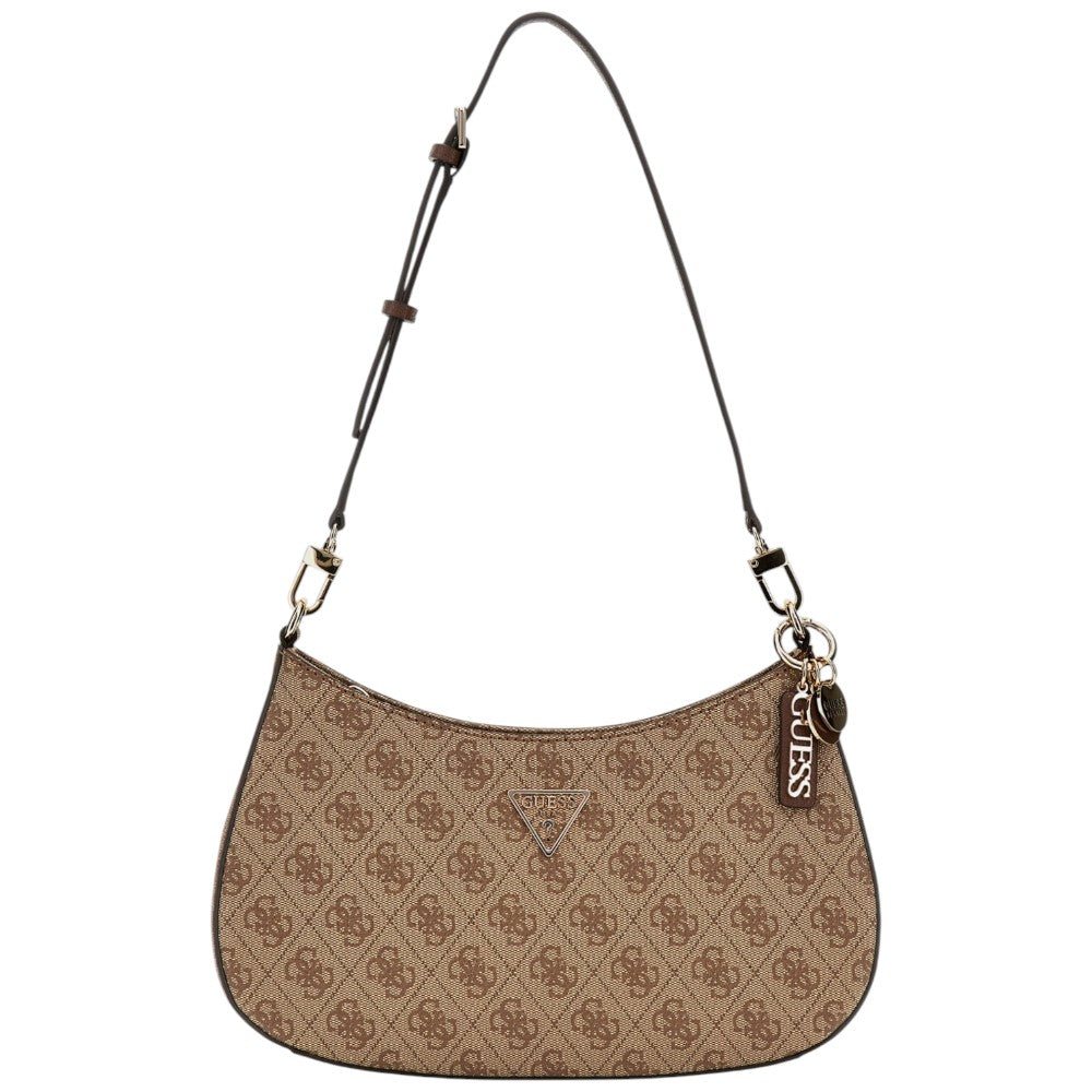Guess borsa a spalla marrone 4G Logo NOELLE HWBG9672180LGW Borse Guess