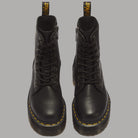 Stivali platform Dr Martens Jadon III in pelle Pisa neri con suola gialla