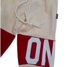 ICON pantalone tuta jogger crema con stampa IU9189P ICON