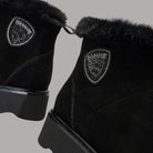 Stivaletto nero Blauer da donna in suede dal design classico