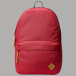Timberland backpack rosso da 22 litri con tasche frontali e dettagli in tessuto resistente