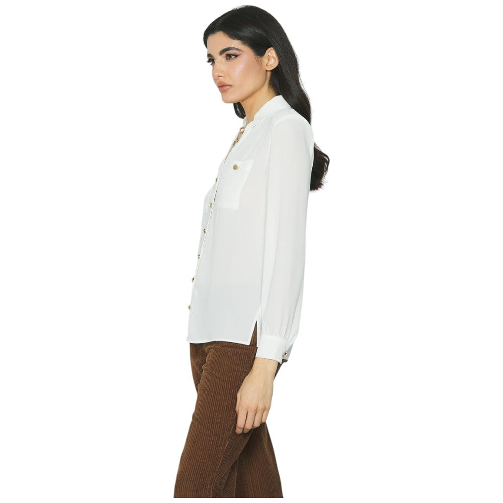 Relish camicia bianca con collana SUGILLITE_A RDA2403009011 Camicie Relish