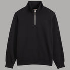 Felpa mezza zip Levi's Original Housemark nera con zip frontale e logo ricamato