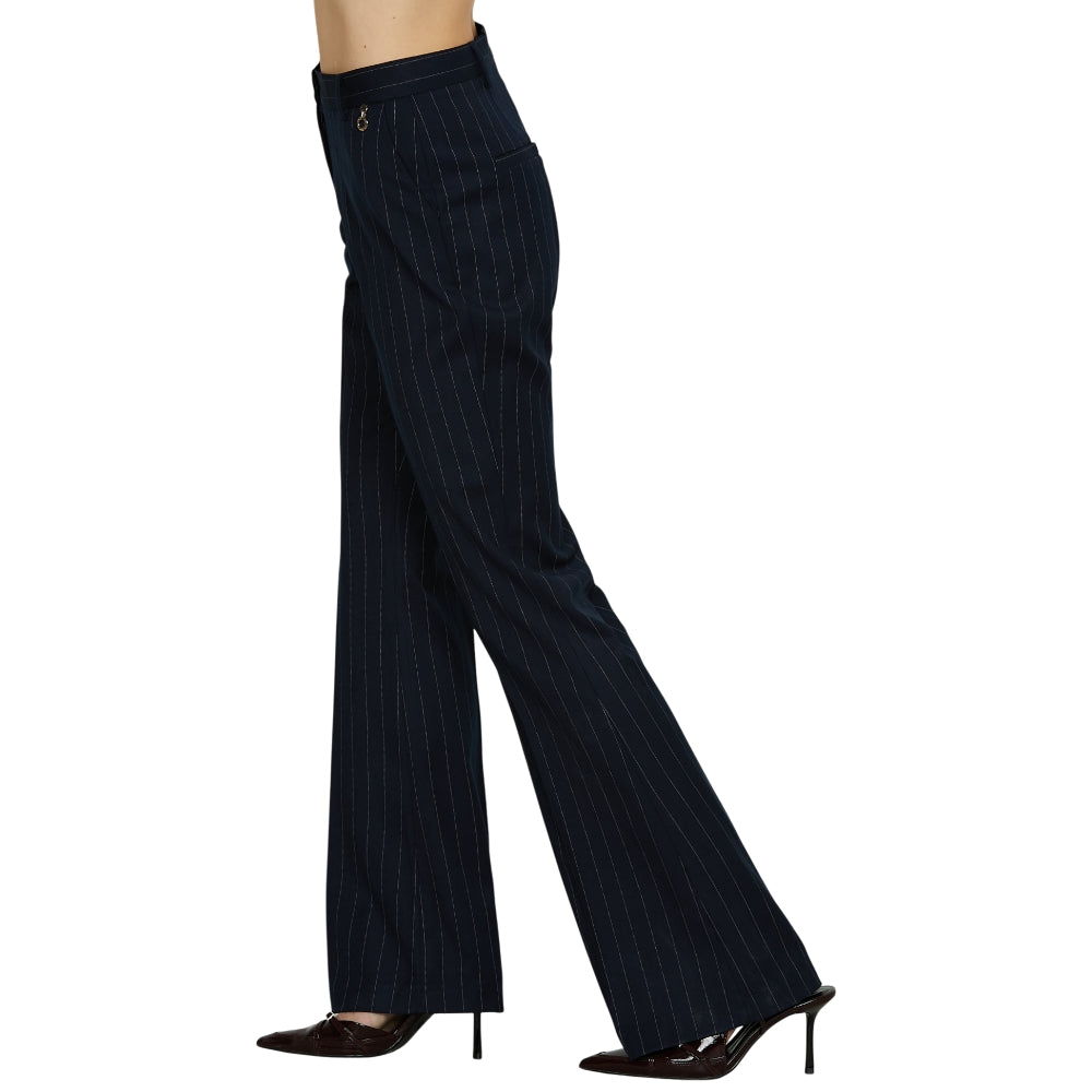 Relish pantalone blu gessato USSUS RDA2507091035 Pantaloni Relish