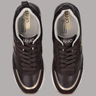 Sneakers Liu Jo Maxi Wonder 97 con suola platform nera e dettagli color oro
