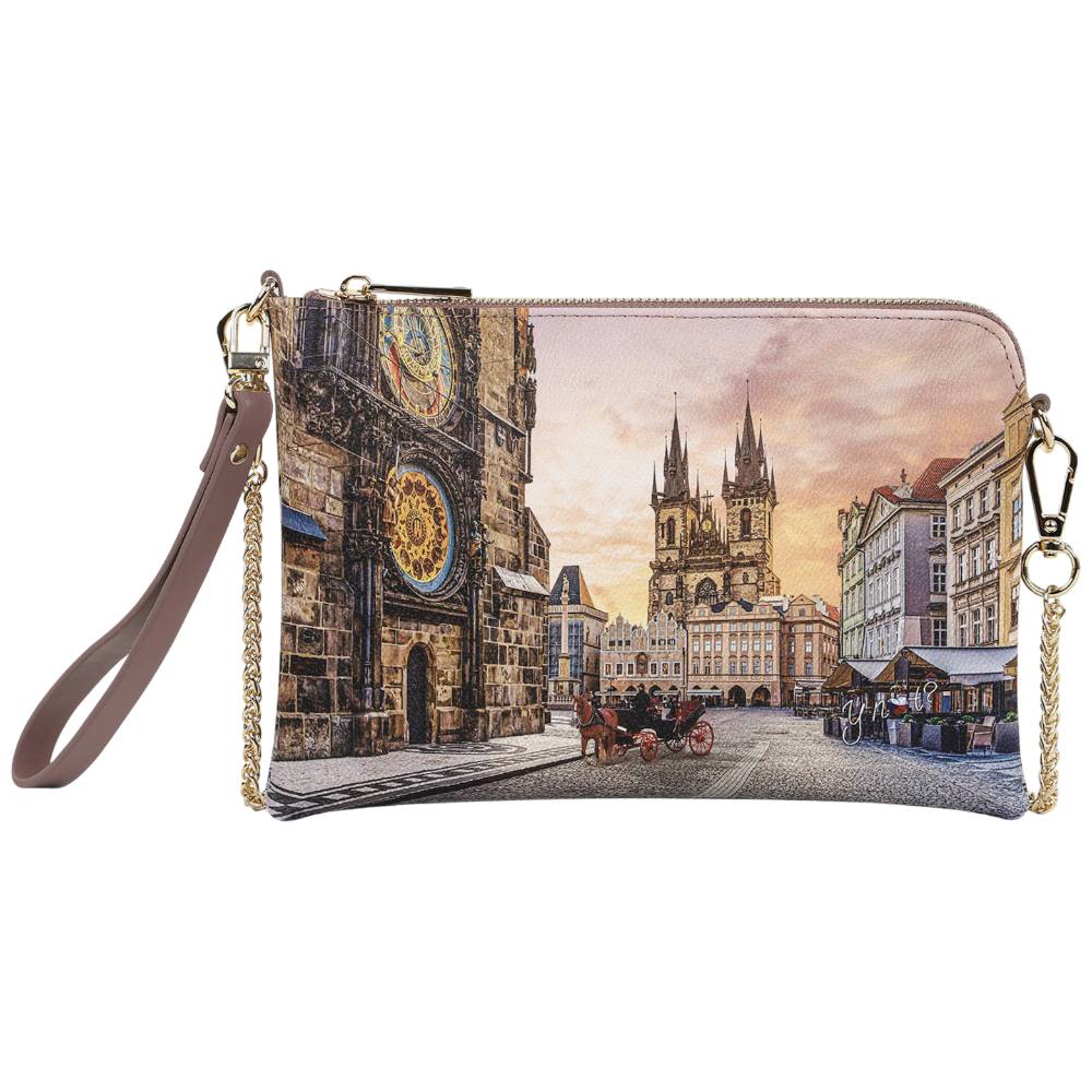 YNot tracolla piatta ASTRO CLOCK YES384F6 Borse YNot