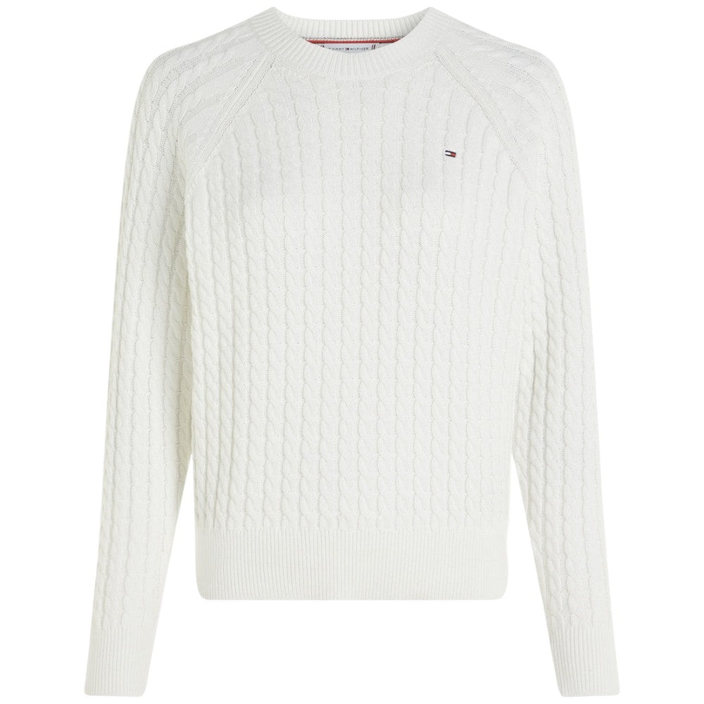 Tommy Hilfiger maglioncino bianco WW0WW41142 Maglieria Tommy Hilfiger