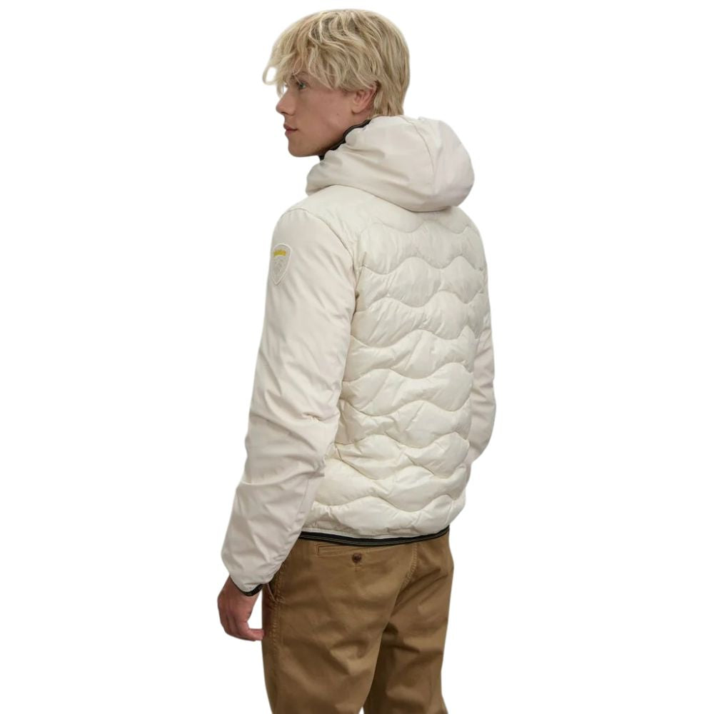 Blauer piumino bianco in piuma Albert 25WBLUC08078 Giubbini Blauer