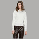 Pullover girocollo con strass Relish Avetraz