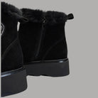 Blauer stivaletto donna nero in camoscio
