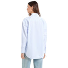 Guess camicia azzurra a righe GJ W5RH94 WGZ11 FB9A Camicie Guess Jeans