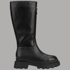 Stivali alti da donna Blauer in vera pelle nera