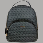 Liu Jo Zaino Manhattan logo monogram nero con zip e dettaglio logo frontale