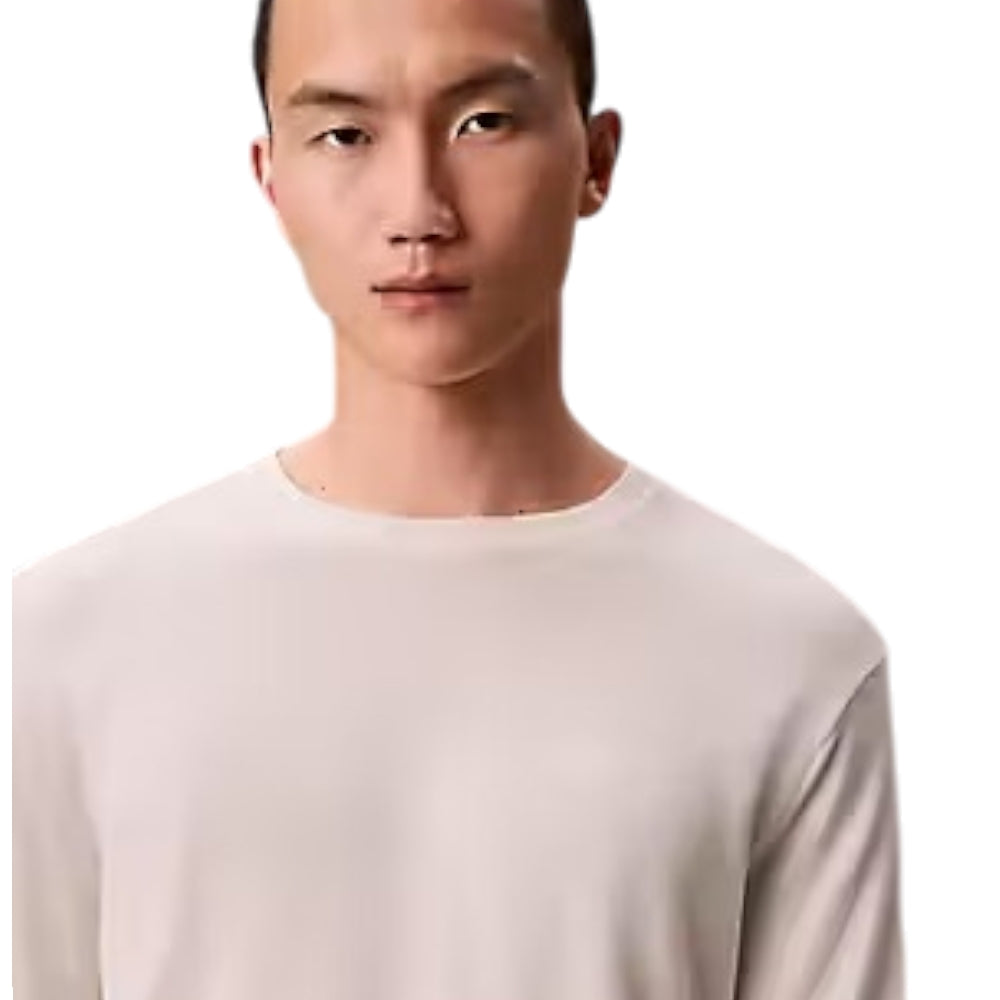 Calvin Klein pullover supima cotton panna LV040BM343YAS Maglieria Calvin Klein