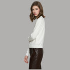 Pullover girocollo Relish con strass