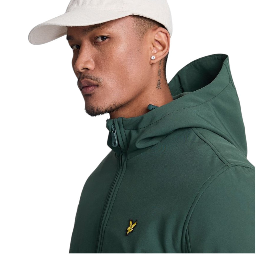 Lyle & Scott giacca verde Fleece Back Softshell JK2110V Giubbini Lyle & Scott