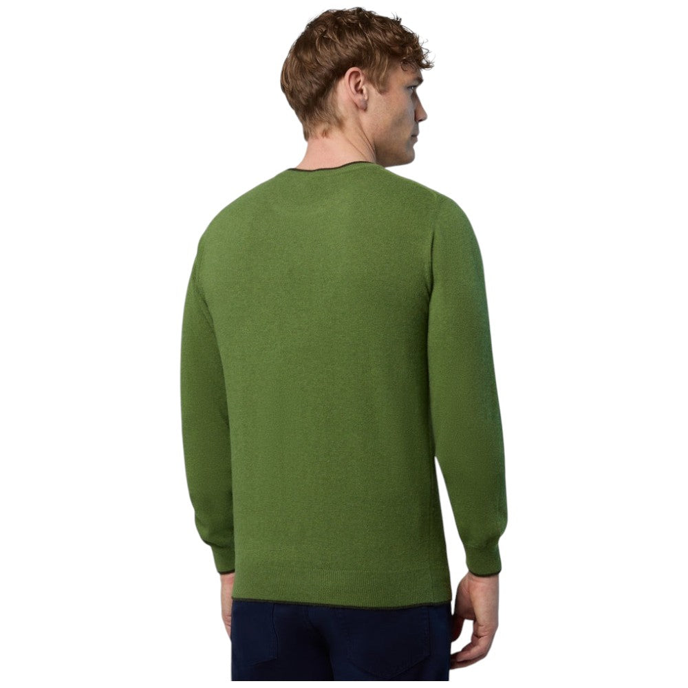 North Sails maglione pullover verde in misto cashmere 699775 Maglieria North Sails