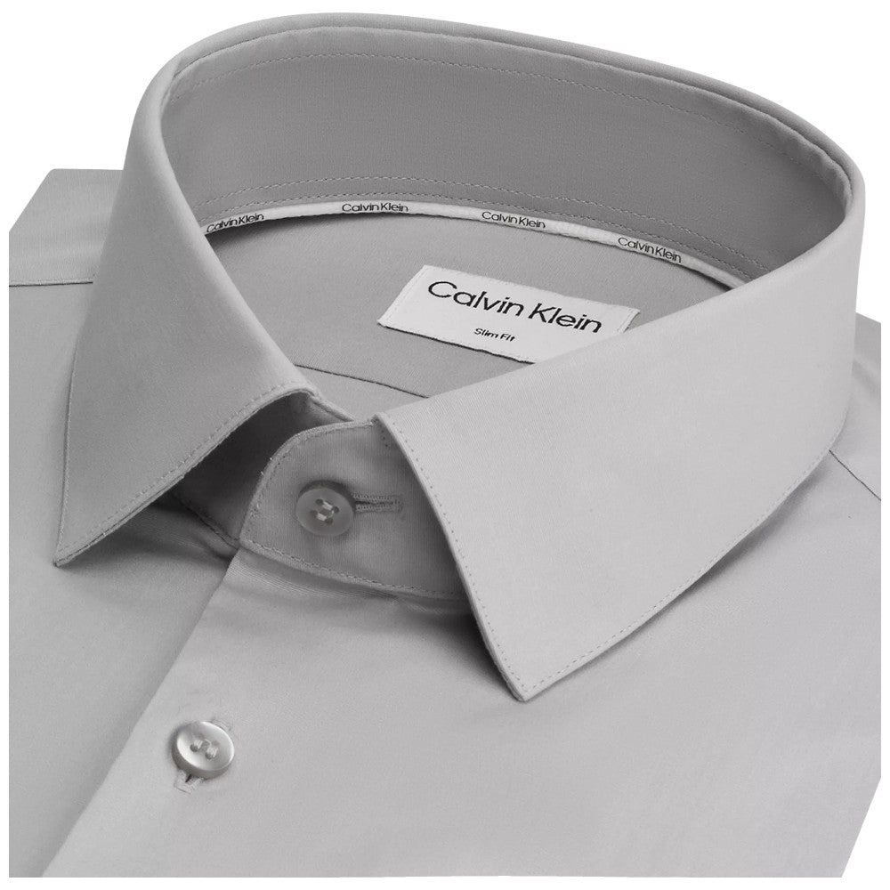 Calvin Klein camicia slim fit grigio perla K10K108229 Camicie Calvin Klein