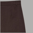 Vero Moda Pantaloni straight pant in tessuto marrone, dettaglio cuciture e cinturino