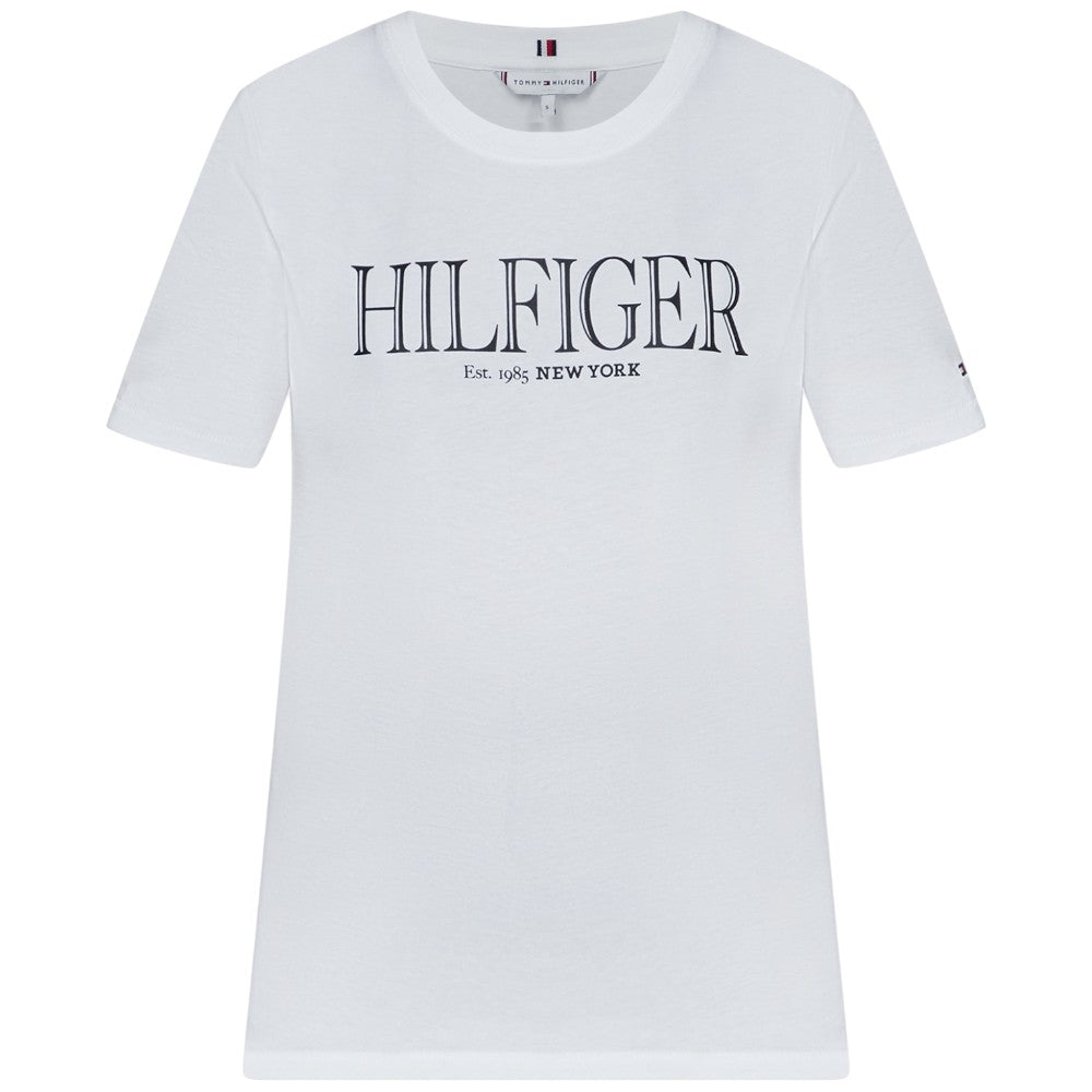 Tommy Hilfiger t-shirt bianca logo WW0WW41043 T-shirt Tommy Hilfiger