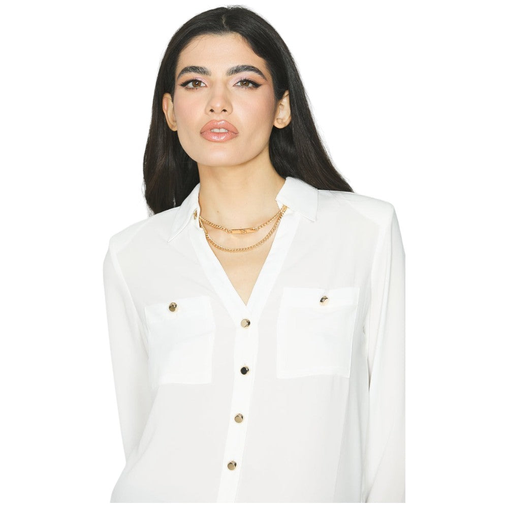 Relish camicia bianca con collana SUGILLITE_A RDA2403009011 Camicie Relish