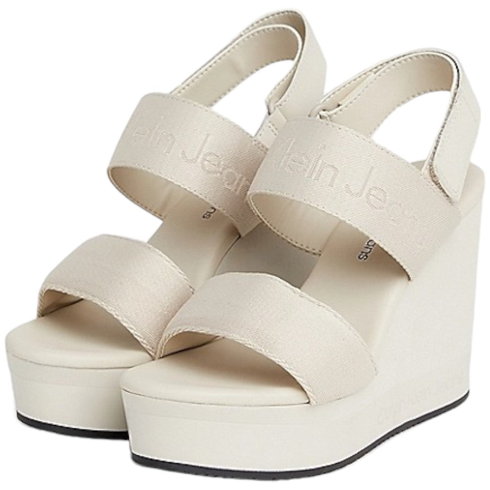 Calvin Klein Jeans sandali beige Webbing YW0YW01360 Sandali Calvin Klein Jeans