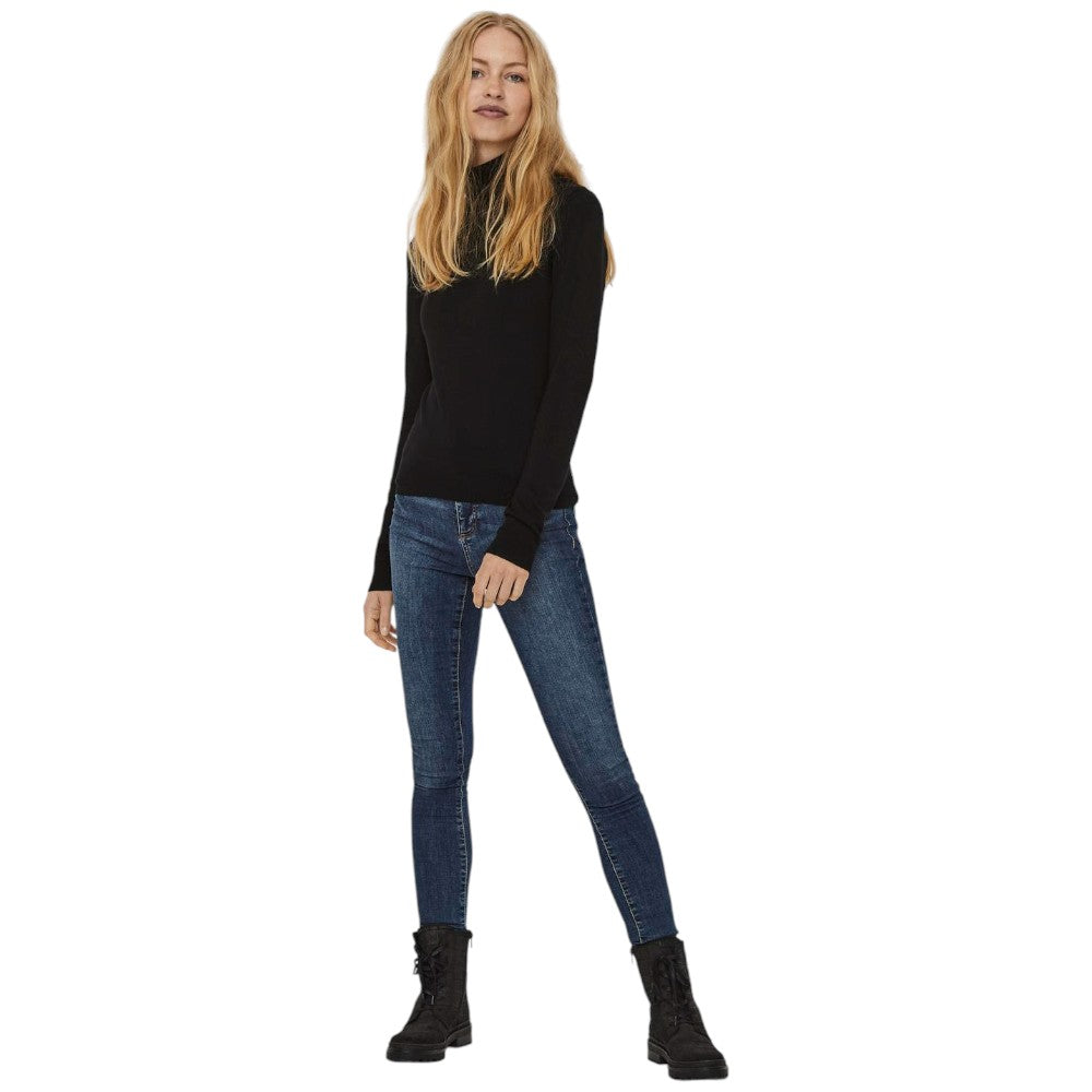 Vero Moda pullover dolcevita nero Gory 10231630 Maglieria Vero Moda