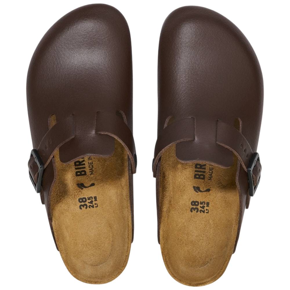 Sabot uomo Birkenstock Boston Pro marrone in pelle 1026187 Birkenstock