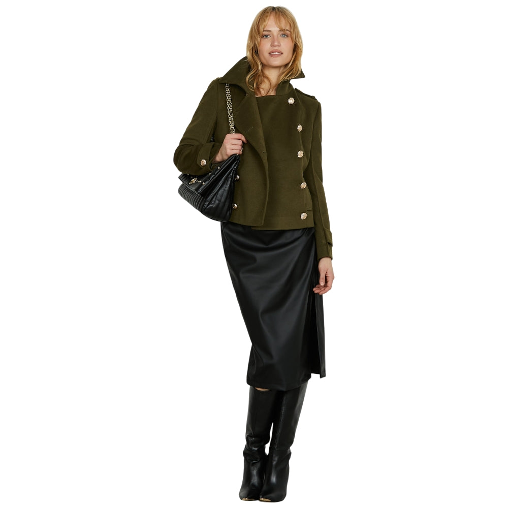 Relish gonna ecopelle longuette nera PARAVI RDA2504299003 Gonne Relish