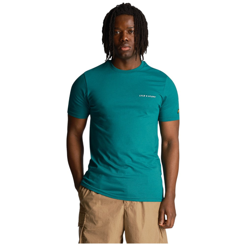 Lyle & Scott t-shirt court green TS2007V T-shirt Lyle & Scott