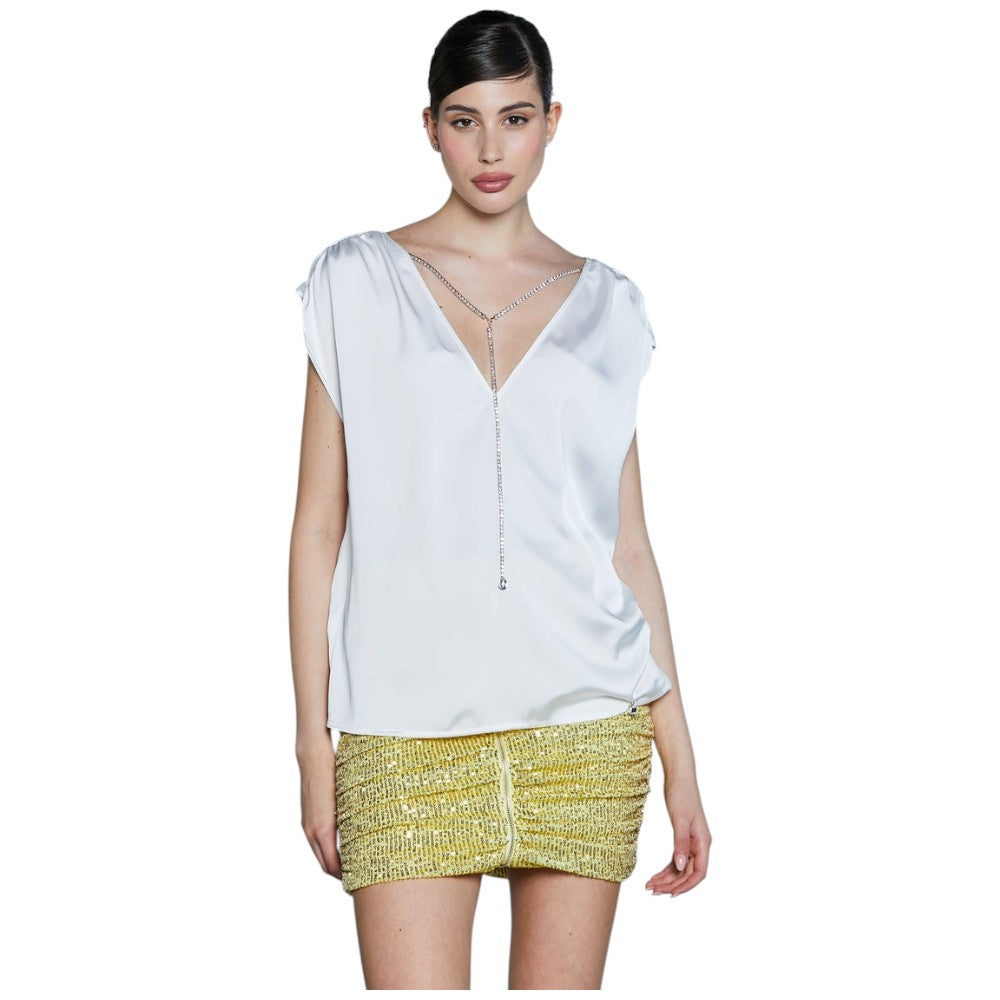 Relish blusa bianca DOSERMANAS RCP2503009016 Camicie Relish